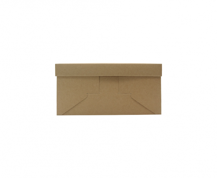 CAJA PAPEL CUADRADO C/ VISOR 5P (30X30X15) NATURAL