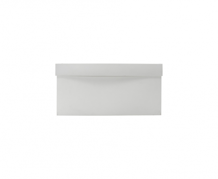 CAJA PAPEL CUADRADO C/ VISOR 5P (30X30X15) BLANCO