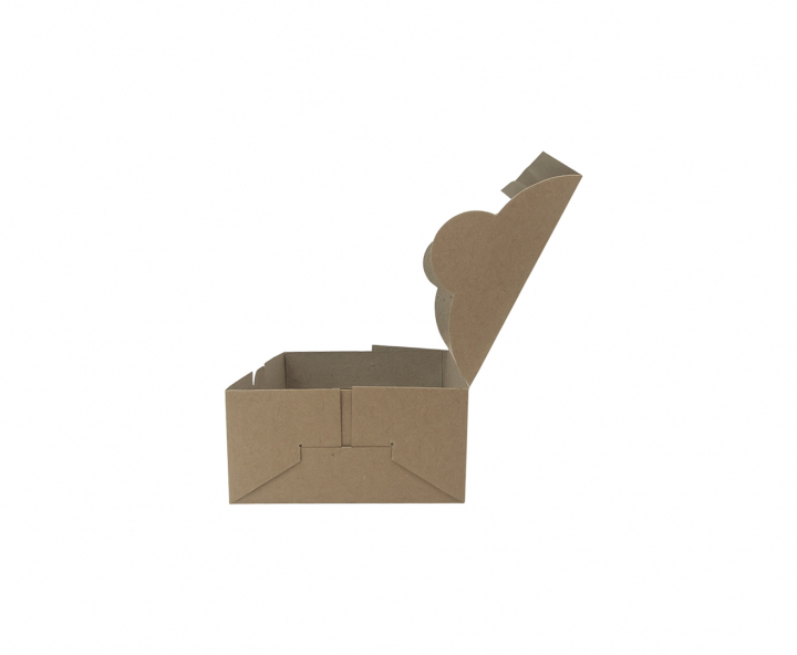 CAJA PAPEL CUADRADO C/ VISOR 5P (16X16X8CM) NATURAL