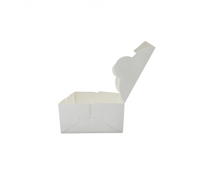 CAJA PAPEL CUADRADO C/ VISOR 5P (16X16X8CM) BLANCO