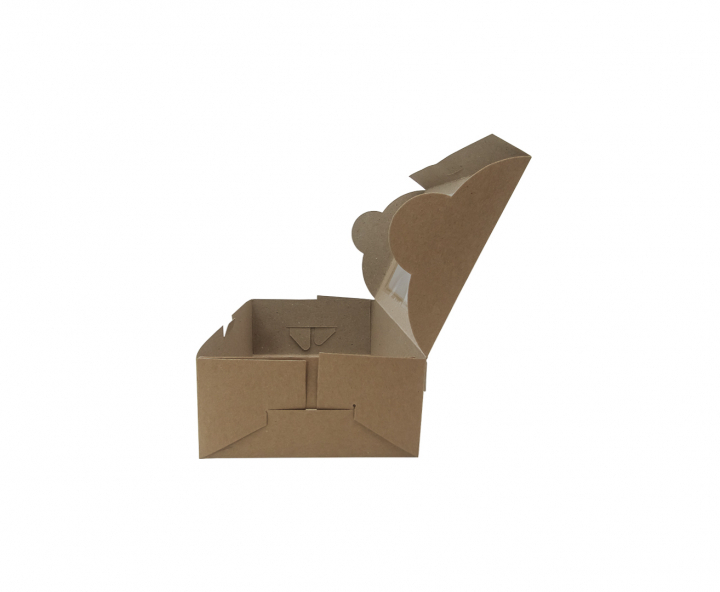 CAJA PAPEL RECTANGULO C/ VISOR 5P (23X16X8CM) NATURAL