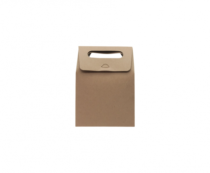 CAJA PAPEL CUADRADO C/ VISOR 5P (16.5X13.5X8CM) NATURAL