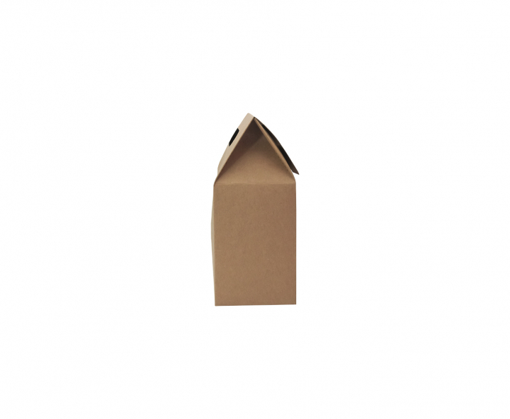 CAJA PAPEL CUADRADO C/ VISOR 5P (16.5X13.5X8CM) NATURAL
