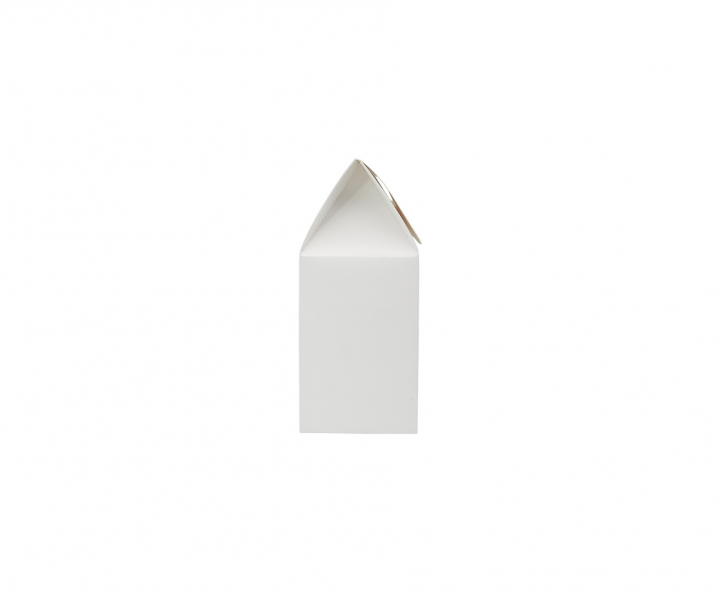 CAJA PAPEL CUADRADO C/ VISOR 5P (16.5X13.5X8CM) BLANCO