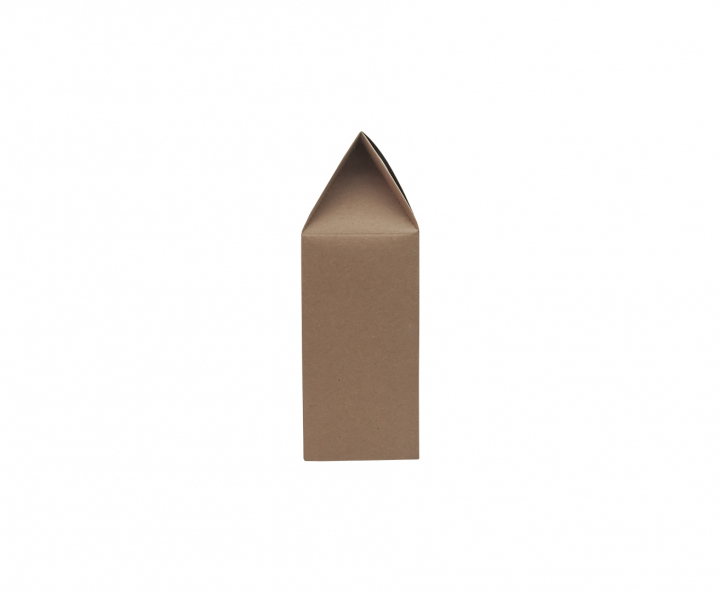 CAJA PAPEL CUADRADO C/ VISOR 5P (26.5X16X9CM) NATURAL