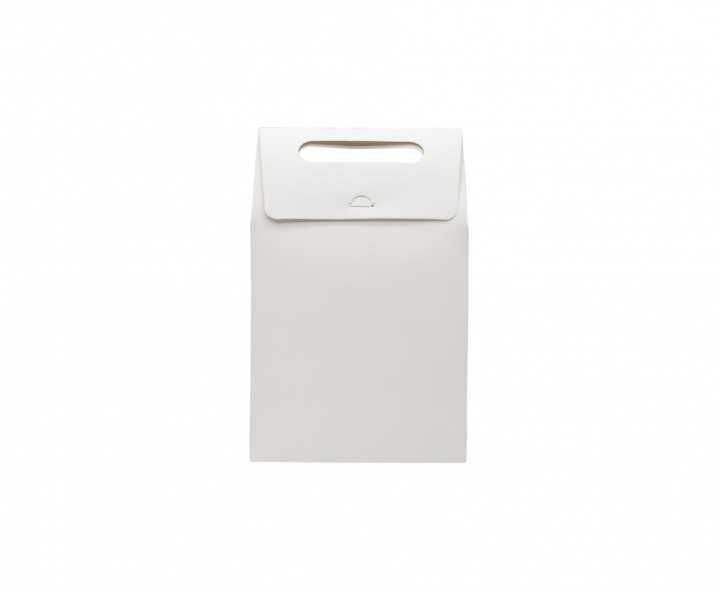 CAJA PAPEL CUADRADO C/ VISOR 5P (26.5X16X9CM) BLANCO