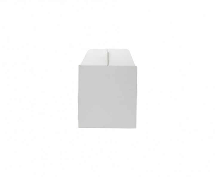 CAJA PAPEL CUADRADO C/ VISOR 5P (11X11X12CM) BLANCO