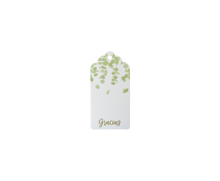 ETIQUETA RECTANGULO “GRACIAS” 10P (10X5) BLANCO