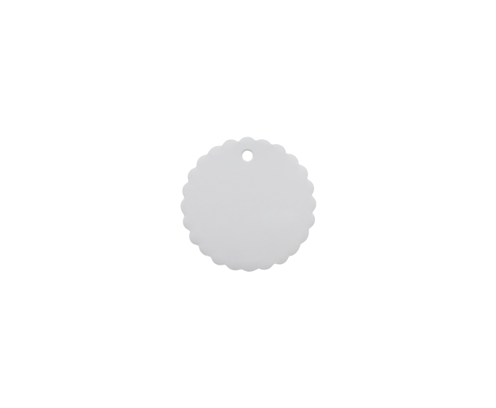 ETIQUETA CIRCULAR “FELICES FIESTAS” 10P (6.5CM) BLANCO