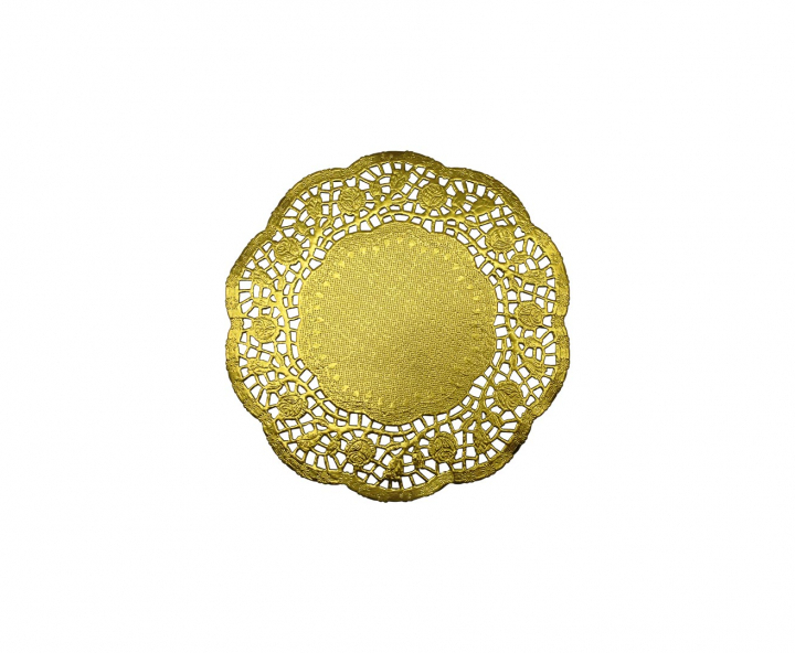 BLONDAS PAPEL 50P (16CM) DORADO
