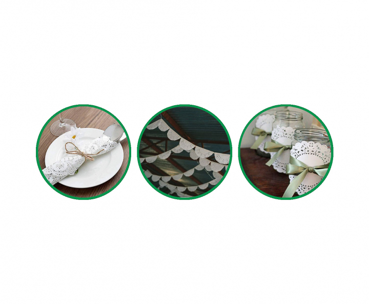 BLONDAS PAPEL 50P (16CM) BLANCO