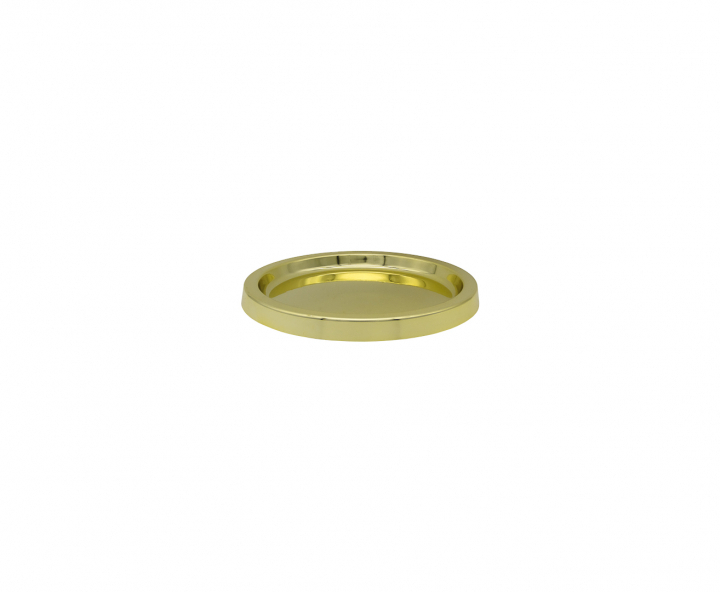 BANDEJA PLASTICA CIRCULAR (21X2CM) DORADO