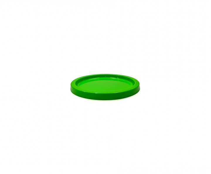 BANDEJA PLASTICA CIRCULAR (21X2) VERDE LIMON