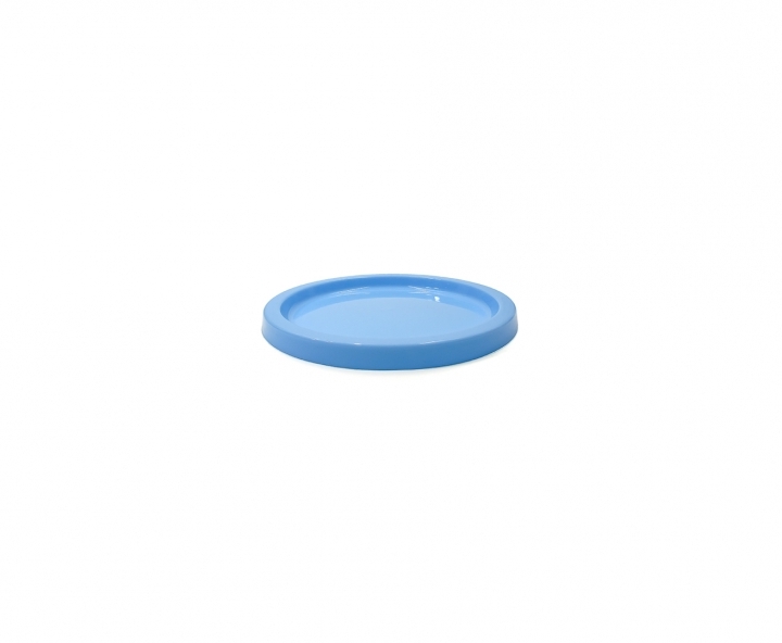 BANDEJA PLASTICA CIRCULAR (21X2) CELESTE