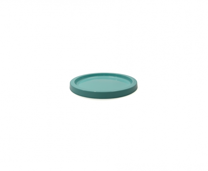 BANDEJA PLASTICA CIRCULAR (21X2) TIFFANY CLARO