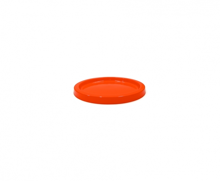 BANDEJA PLASTICA CIRCULAR (21X2) NARANJA