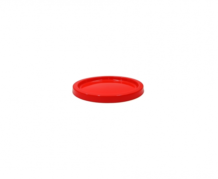 BANDEJA PLASTICA CIRCULAR (21X2) ROJO