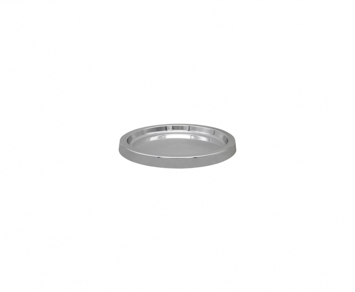 BANDEJA PLASTICA CIRCULAR (21X2CM) PLATEADO