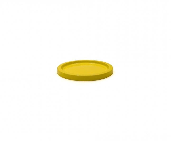 BANDEJA PLASTICA CIRCULAR (21X2) AMARILLO