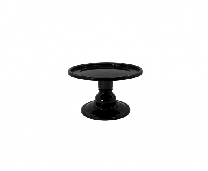 BANDEJA PLASTICA C/ BASE (23X19CM) NEGRO