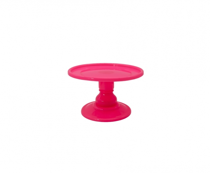 BANDEJA PLASTICA C/ BASE (23X19CM) FUCSIA