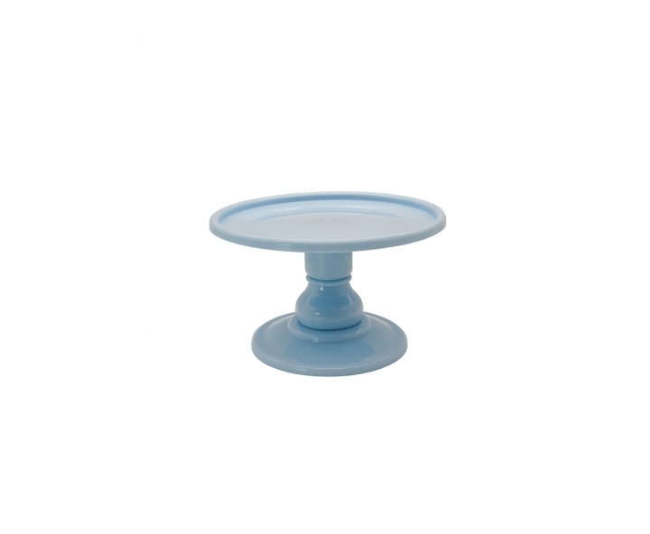 BANDEJA PLASTICA C/ BASE (23x19CM) CELESTE CLARO