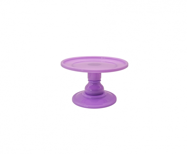 BANDEJA PLASTICA C/ BASE (23X19CM) PURPURA