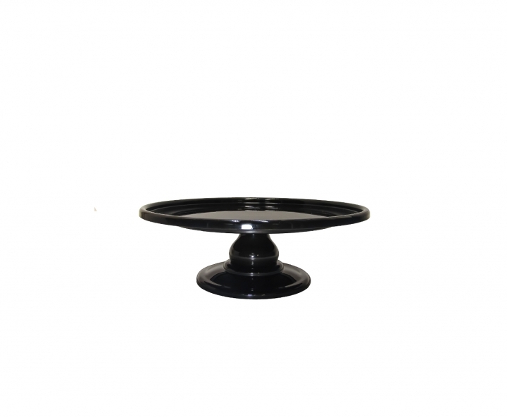 BANDEJA PLASTICA C/ BASE (30X21CM) NEGRO