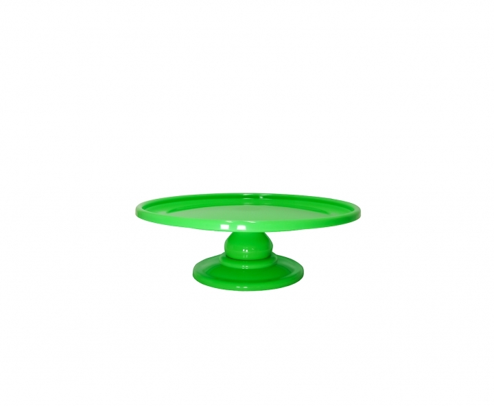 BANDEJA PLASTICA C/ BASE (30X21CM) VERDE