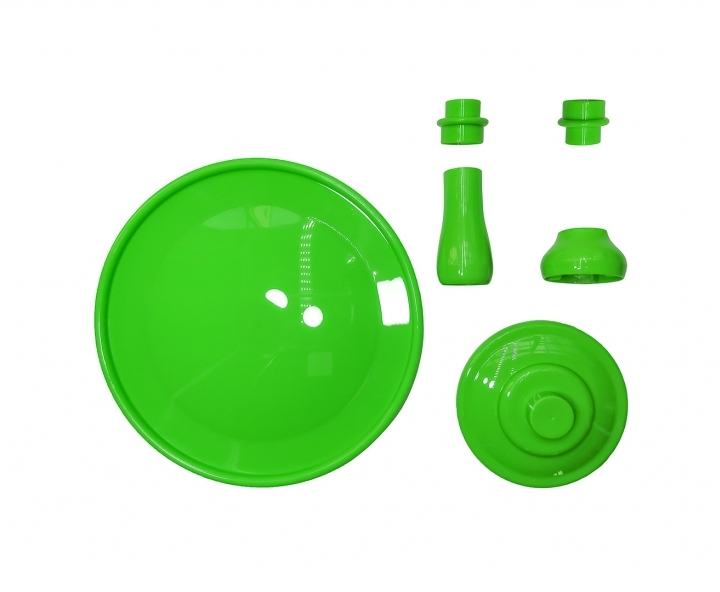 BANDEJA PLASTICA C/ BASE (30X21CM) VERDE
