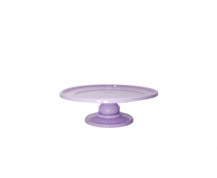 BANDEJA PLASTICA C/ BASE (30X21CM) PURPURA CLARO