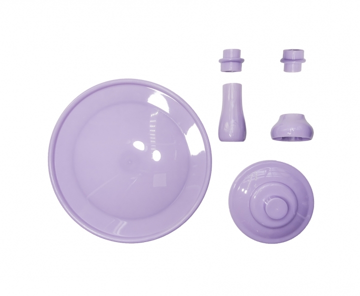BANDEJA PLASTICA C/ BASE (30X21CM) PURPURA CLARO