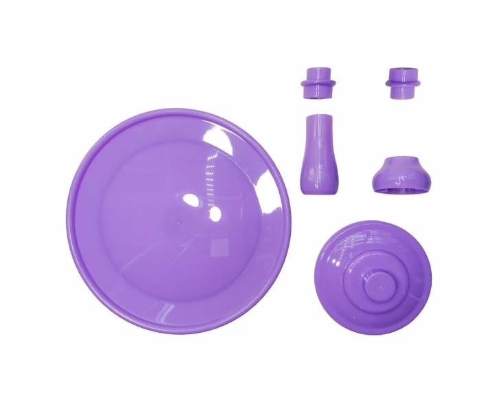 BANDEJA PLASTICA C/ BASE (30X21CM) PURPURA