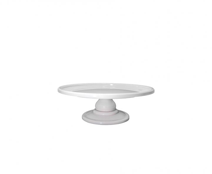 BANDEJA PLASTICA C/ BASE (30X21CM) BLANCO