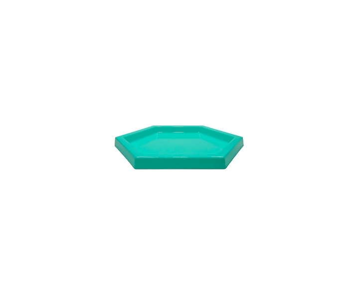 BANDEJA PLASTICA HEXAGONO (22X2CM) TIFFANY
