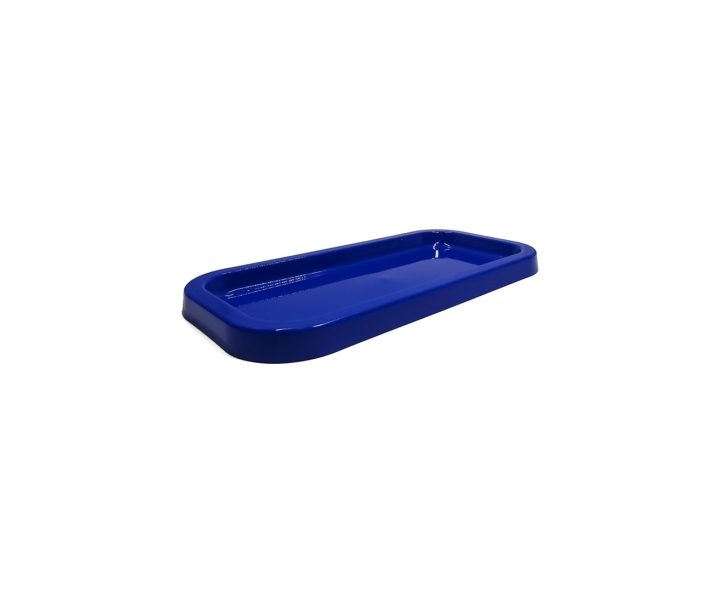 BANDEJA PLASTICA RECTANGULO (30X14X2) AZUL