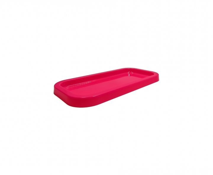 BANDEJA PLASTICA RECTANGULO (30X14X2) FUCSIA