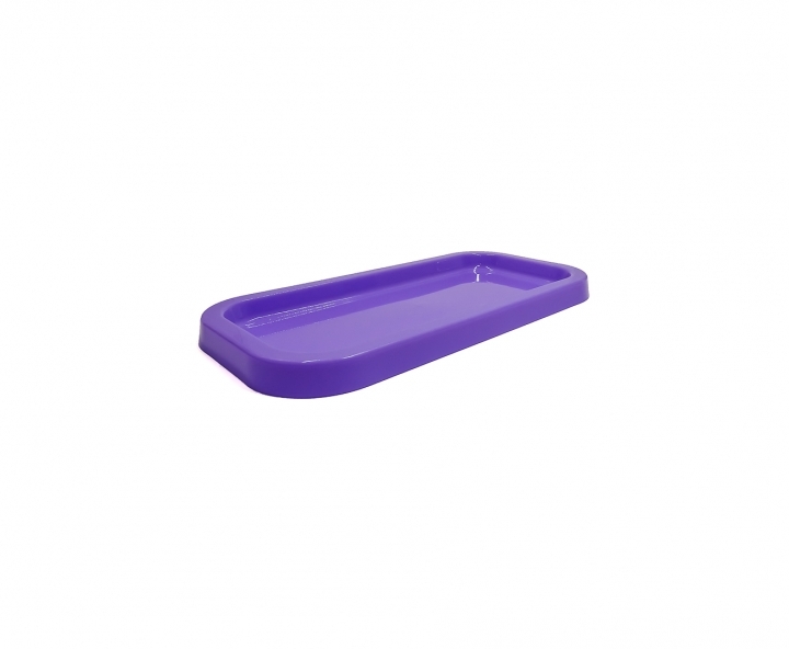 BANDEJA PLASTICA RECTANGULO (30X14X2) PURPURA