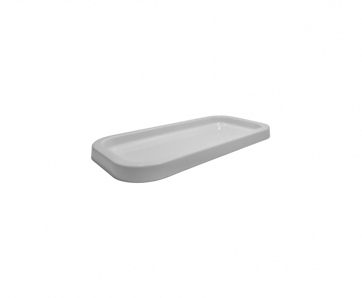 BANDEJA PLASTICA RECTANGULO (30X14X2) BLANCO