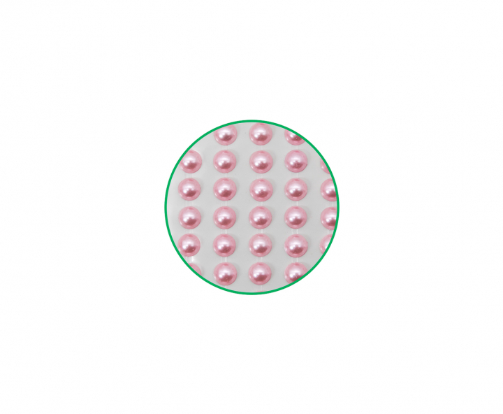 CALCOMANIA PERLAS 8 ROSADO Z17