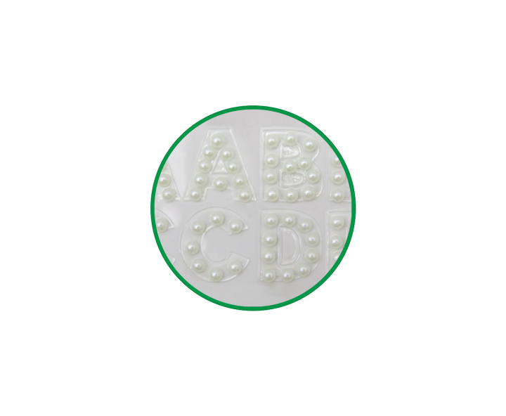 CALCOMANIA PIEDRAS ALFABETO BLANCO