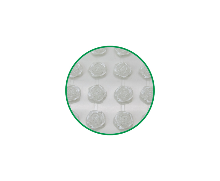 CALCOMANIA PIEDRAS FLORES BLANCO