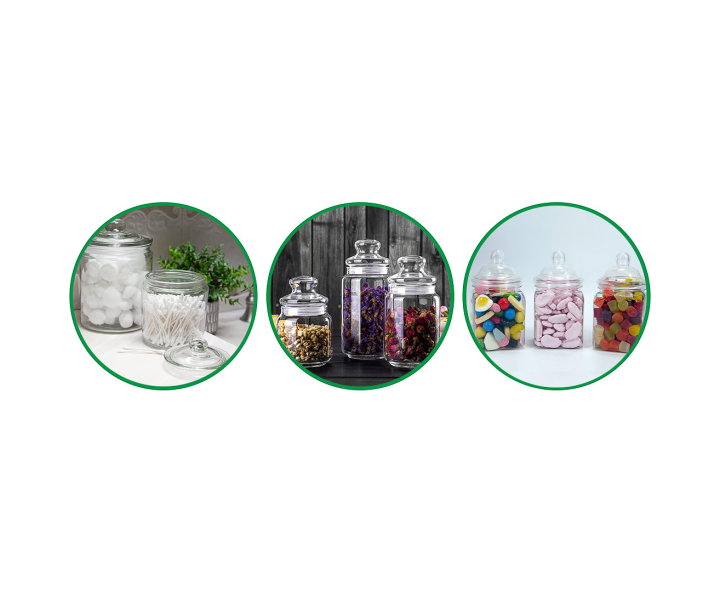 POTE PLASTICO (500ML) TRANSP.