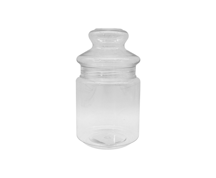POTE PLASTICO (500ML) TRANSP.