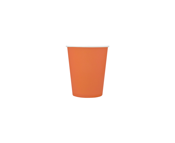 VASOS PAPEL 10P (200ML) NARANJA