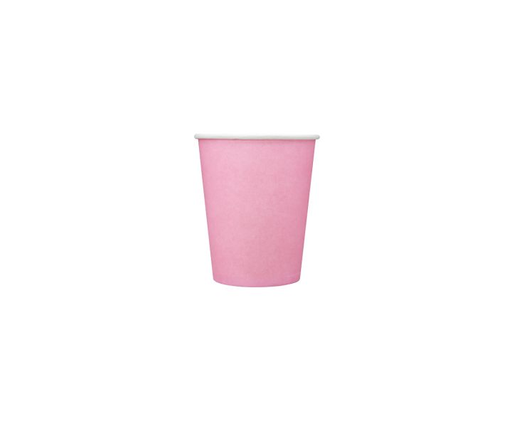 VASOS PAPEL 10P (200ML) ROSADO CLARO