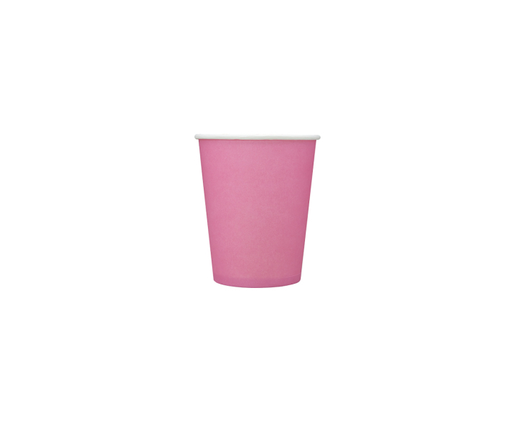 VASOS PAPEL 10P (200ML) ROSADO OSCURO