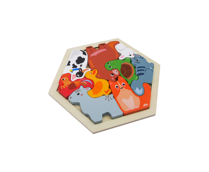 JUGUETE MADERA DIDACTICO GRANJA (14X1X16CM)