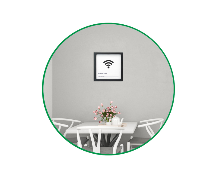 PORTA RETRATO CUADRADO WI-FI (25X25X2) NEGRO