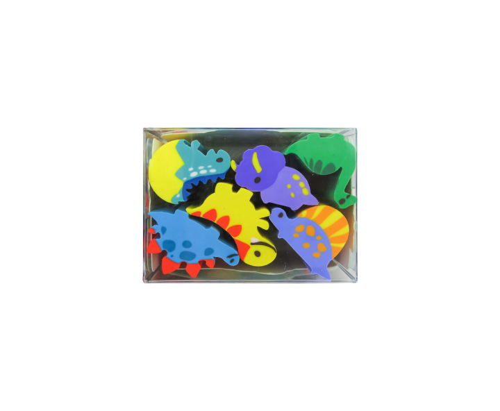 BORRADOR CORTABLE DINOSAURIOS 6P
